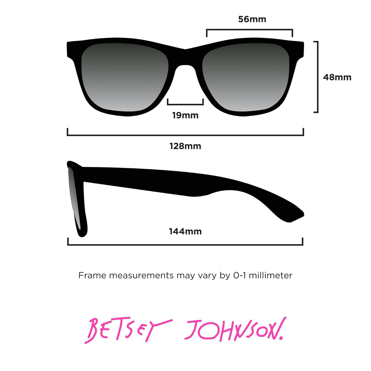 Betsey Johnson - anteojos de sol serpentinas para mujer