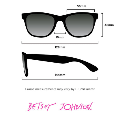 Betsey Johnson - anteojos de sol serpentinas para mujer