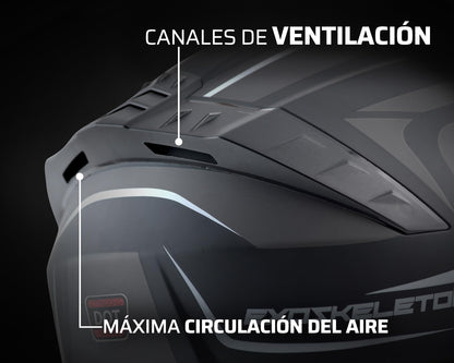 Exoskeleton Casco para Motocicleta GCT 1900 Abatible L