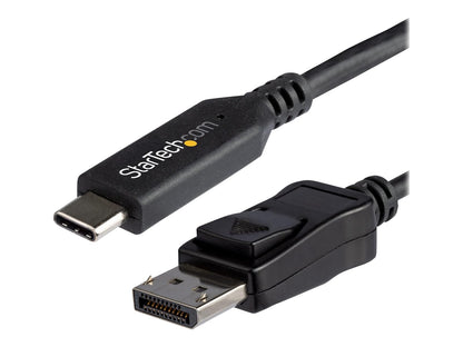 StarTech.com Cable de 1.8m USB-C a DisplayPort 1.4 - Adaptador Convertidor de Video USB Tipo C a DP 1.4 de 4K/5K/8K con Modo Alt - HBR3/HDR/DSC - Cable DP 8K 60Hz para USB-C/Thunderbolt 3 (CDP2DP146B)