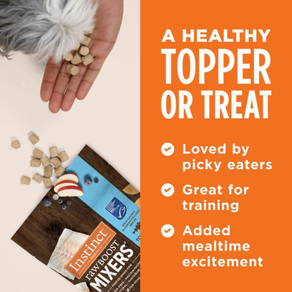 Instinct Raw Boost Mixers Pollock Liofilizado para Perros, Topper Natural con Ingredientes Reales 12.5 Oz