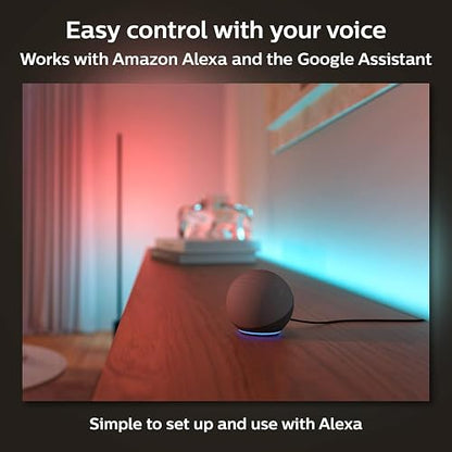 Philips Hue Tira Inteligente luz multicolor Gradient extensión 1 metro Compatible con Alexa