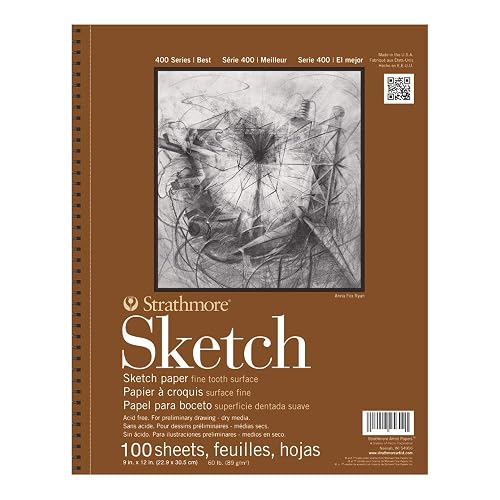 Strathmore Series 400 Bloc para bocetos Sketch Pads 22,8 cm x 30,8 cm Bloc de 100 páginas