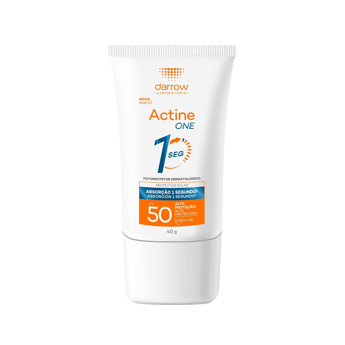 Darrow Actine One Colors Protector Solar Facial FPS50 Tono Medio, 40 ml - invisible