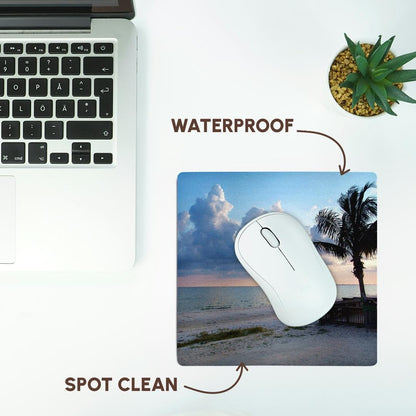 3dRose 8 X 8 X 0.25 Inches Beach View Mouse Pad (mp_22131_1)