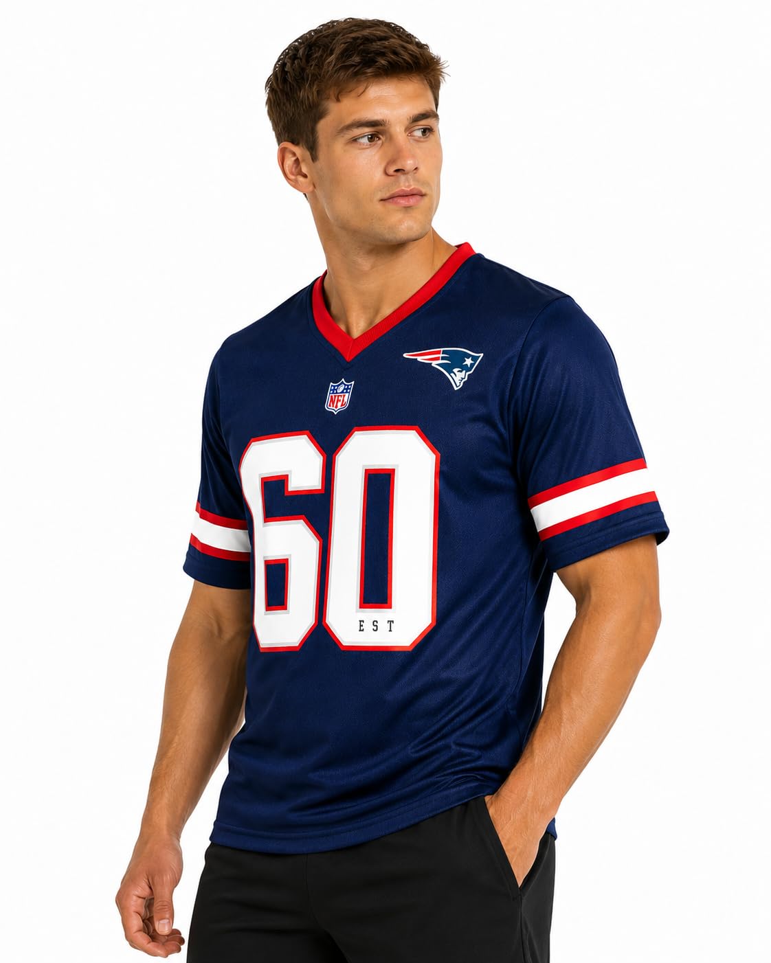 NFL Fan T-Shirt New England Patriots Azul Marino para Hombre