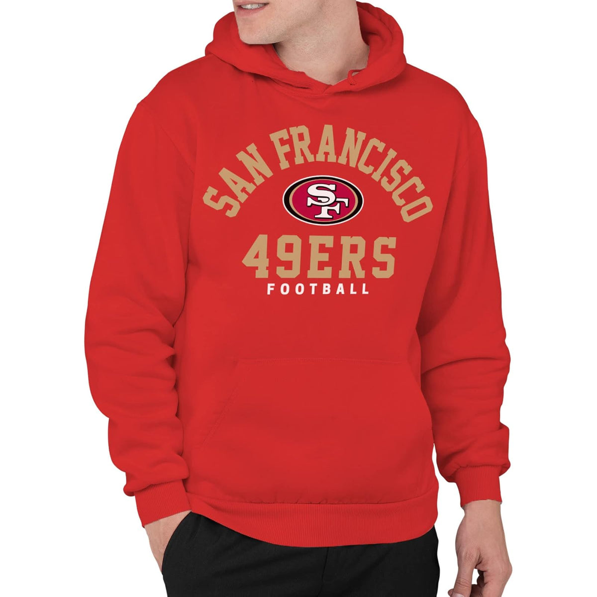 Junk Food Sudadera con Capucha clásica con Logotipo del Equipo de la Nf Sudadera con Capucha para Unisex Adulto