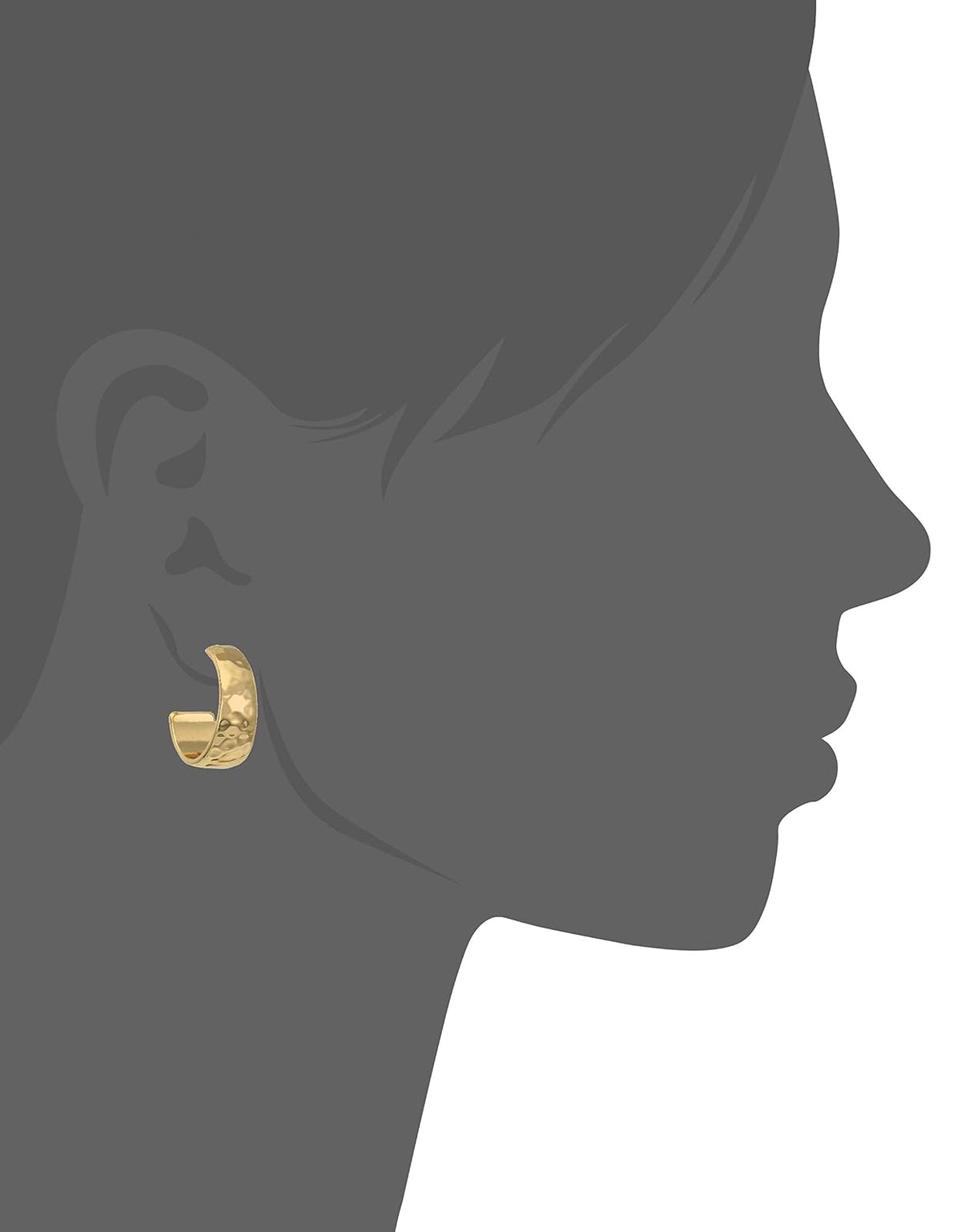 Nine West Arete Aro Tono Dorado Pulido, Pendientes De Botón Mujer, Chico