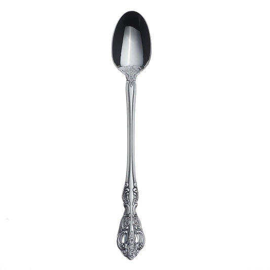 Oneida Michelangelo Tall Drink Spoon by Oneida | Acabado espejo | mango largo | apto para lavaplatos, juego de cubiertos, juego de utensilios, artículos esenciales de cocina