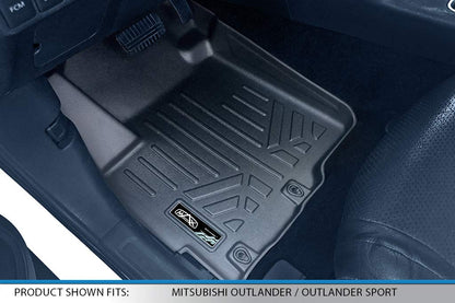 MAX LINER - Juego de Alfombrillas de Piso de 2 Filas para Mitsubishi Outlander Sport 2011-2024