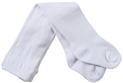 Jefferies Socks Medias de algodón orgánico sin costuras para niña - 18-24 Meses - Blanco