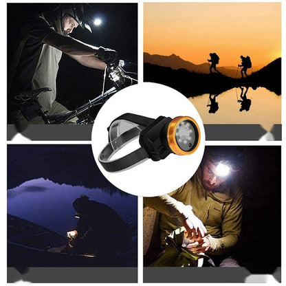 Cámara de Faros, Cámara de Manos Libres 1080P HD Con tarjeta de memoria de 32 G, Cámara Ajustable Montada Recargable con Linterna para Camping, Senderismo, Pesca, Camping