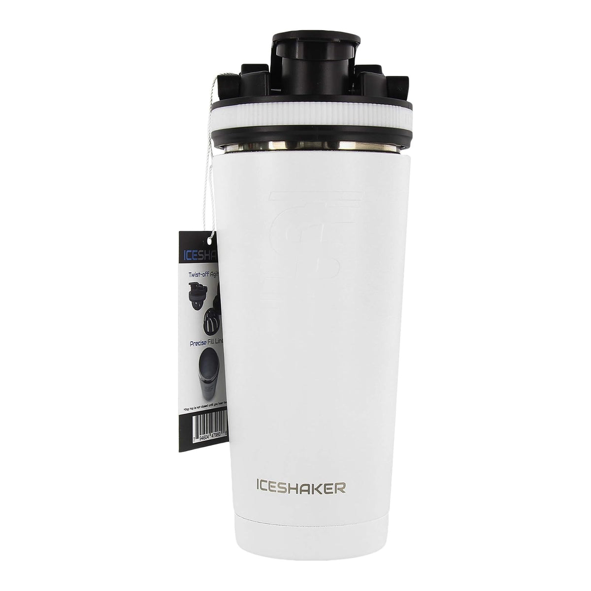Ice Shaker TERMO SHAKER BLANCO acero inoxidable, marca ICE SHAKER, mantiene tu bebida por más tiempo a la temperatura que deseas