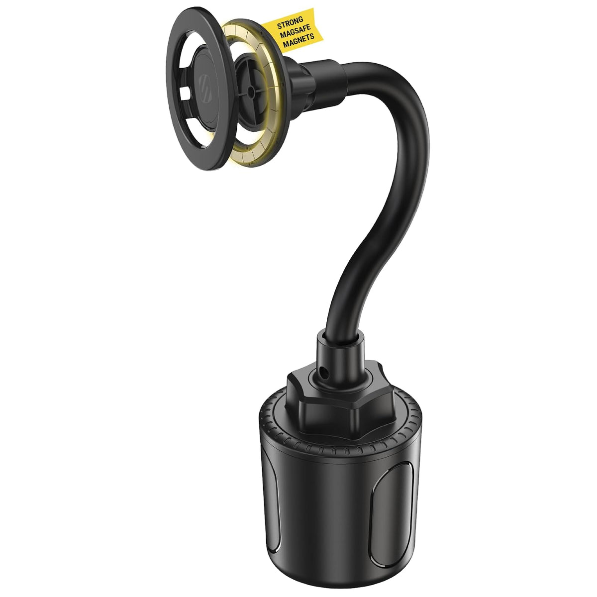 Scosche MagicMount Soporte Magnético para Celular en Auto - Portavasos - 1 paquete - Negro -