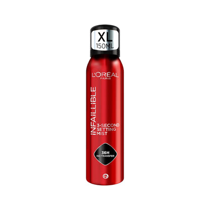 L'Oréal Paris Infallible Setting Mist Fijador de maquillaje, Jumbo 150 ml