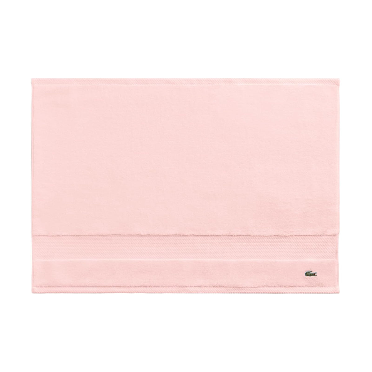 Lacoste Heritage Supima Colección de Toallas y Tapete de Baño - Tub Mat 21x31 - Rosa claro