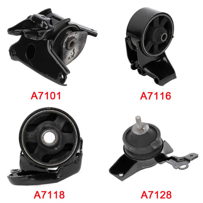 SCITOO - Kit de montaje de motor compatible con Hyundai 2001-2006 para Elantra 2003-2005 para Tiburon, OE A7101 A7116 A7118 A7128