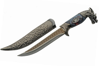 SZCO Supplies 211564 - Daga Medieval con Vaina, 12 Pulgadas de Largo, Azul