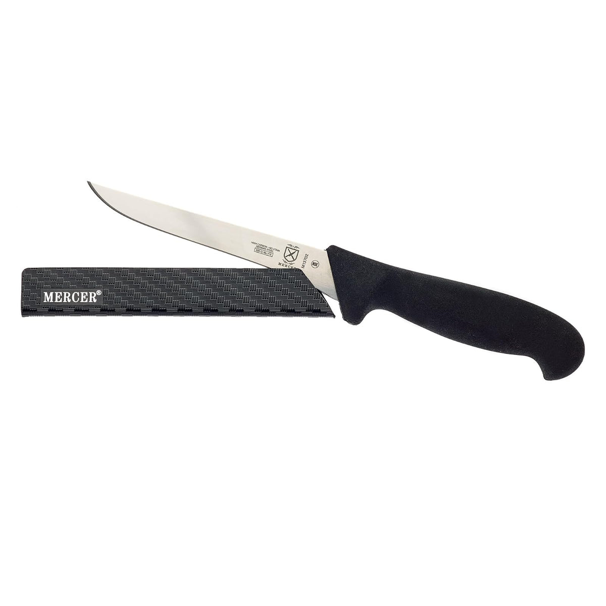 Mercer Culinary Protector de cuchillo forrado de fieltro, 6 x 1 pulgadas, negro