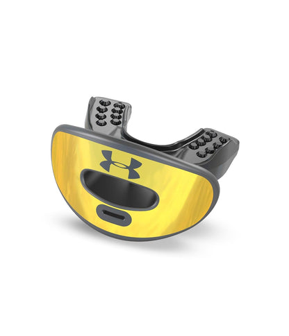 Under Armour Air Protector Bucal para Fútbol, Ajuste Instantáneo - Oro