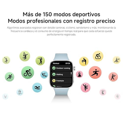 XIAOMI Redmi Watch 6 con GPS, iOS & Android, 5ATM, Gris | Pantalla AMOLED de 2.07'', Hasta 24 días de Batería, 150+ Modos Deportivos, Monitoreo cardíaco, sueño y estrés