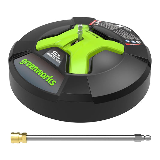 GreenWorks 5210902 Extensión de 15 pulgadas Incluye limpiador de superficies, verde