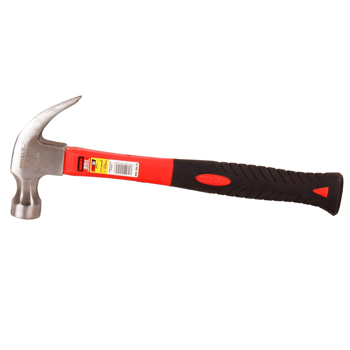 Mikel's MUC-16 Martillo de Uña Curva, Mango de Fibra de Vidrio, 16 oz