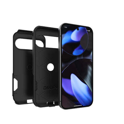 OtterBox - Funda para Google Pixel 9 y 9 Pro Commuter Series, Color Negro, Ultra Elegante, Compatible con Carga inalámbrica, Bordes elevados Que protegen la cámara y la visualización