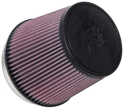 K&N - Filtro de aire universal de alto flujo original de por vida: alto rendimiento, premium, lavable: diámetro de la brida: 6 pulgadas, altura del filtro: 6.5 pulgadas, longitud de la brida: 1