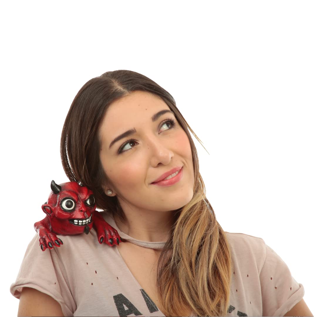 Ghoulish Productions Shoulder Buddy: Devil, Accesorio Divertido para Hombro de Diablo, Complemento para Disfraces, Mounstruos de Creepypasta, de Diablito Ideal para Disfraz de Halloween