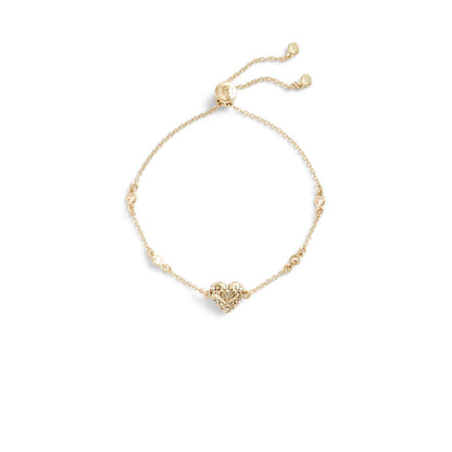 COACH - Pulsera acolchada para mujer, Una talla, Latón, Circonita cúbica