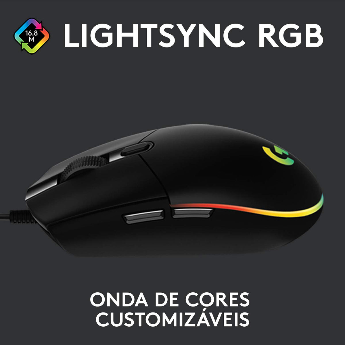 Logitech G203 LIGHTSYNC Mouse Gaming con Iluminación RGB Personalizable, 6 Botones Programables Seguimiento de hasta 8,000 dpi, Ultra-Ligero - Negro + Sony EX14AP Audífonos, Negro