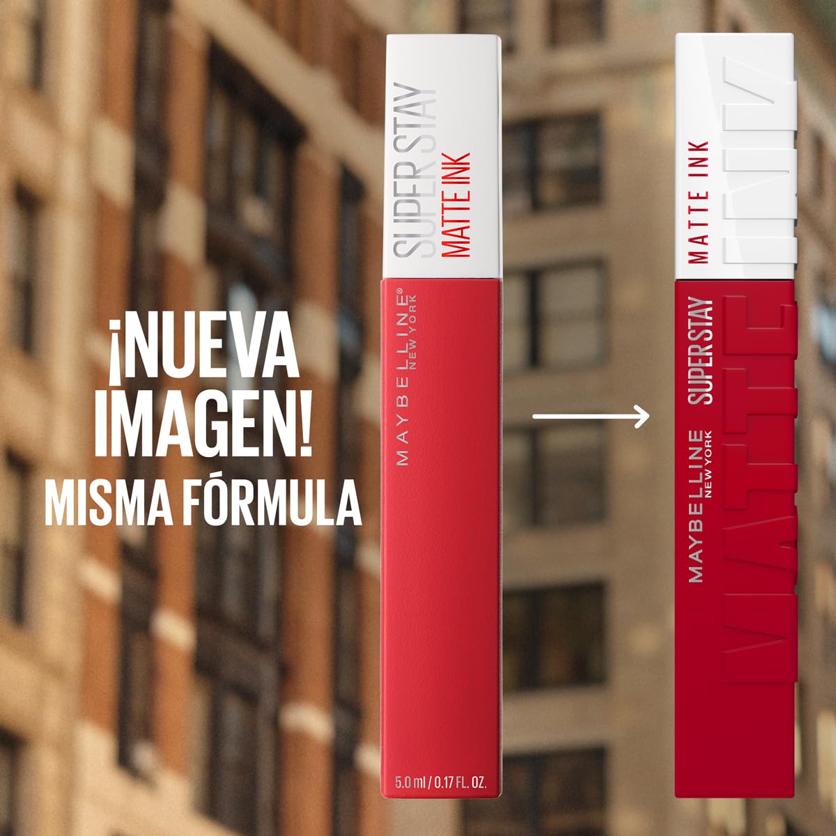 Maybelline Superstay Matte Ink, Labial Líquido Mate de Larga Duración, 16 Horas de Alta Pigmentación, No se Transfiere, Aplicador de Precisión, Tono 155 Pink Savant, 5 ml