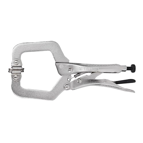 Truper PPC-6R, Pinza de presión tipo "C" de 6", con mordaza autoajustable