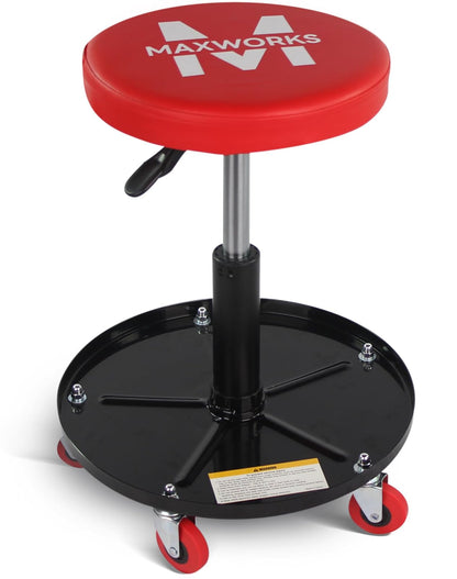MaxWorks 80771 - Asiento de Rodillo neumático con Altura Ajustable, Capacidad de 300 Libras