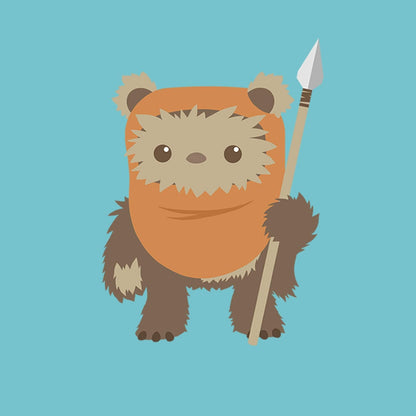 Star Wars Ewok Spear Camiseta para Niñas