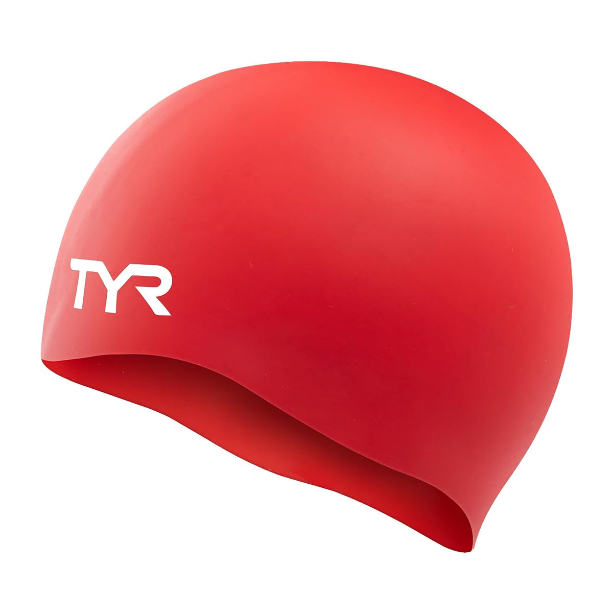TYR - Gorro de natación Antiarrugas (Silicona) - Gorra TYR - Rojo