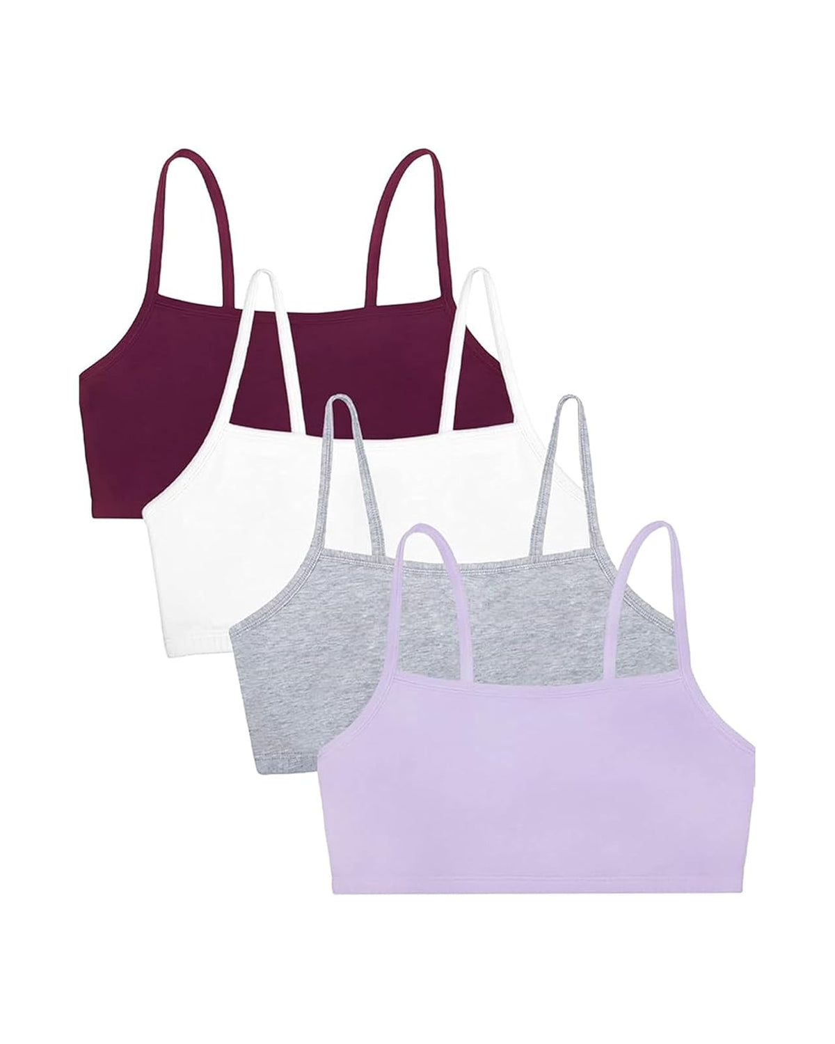 Fruit of the Loom Brasier Deportivo de Algodón con Tirantes Delgados para Mujer - Blanco - 32