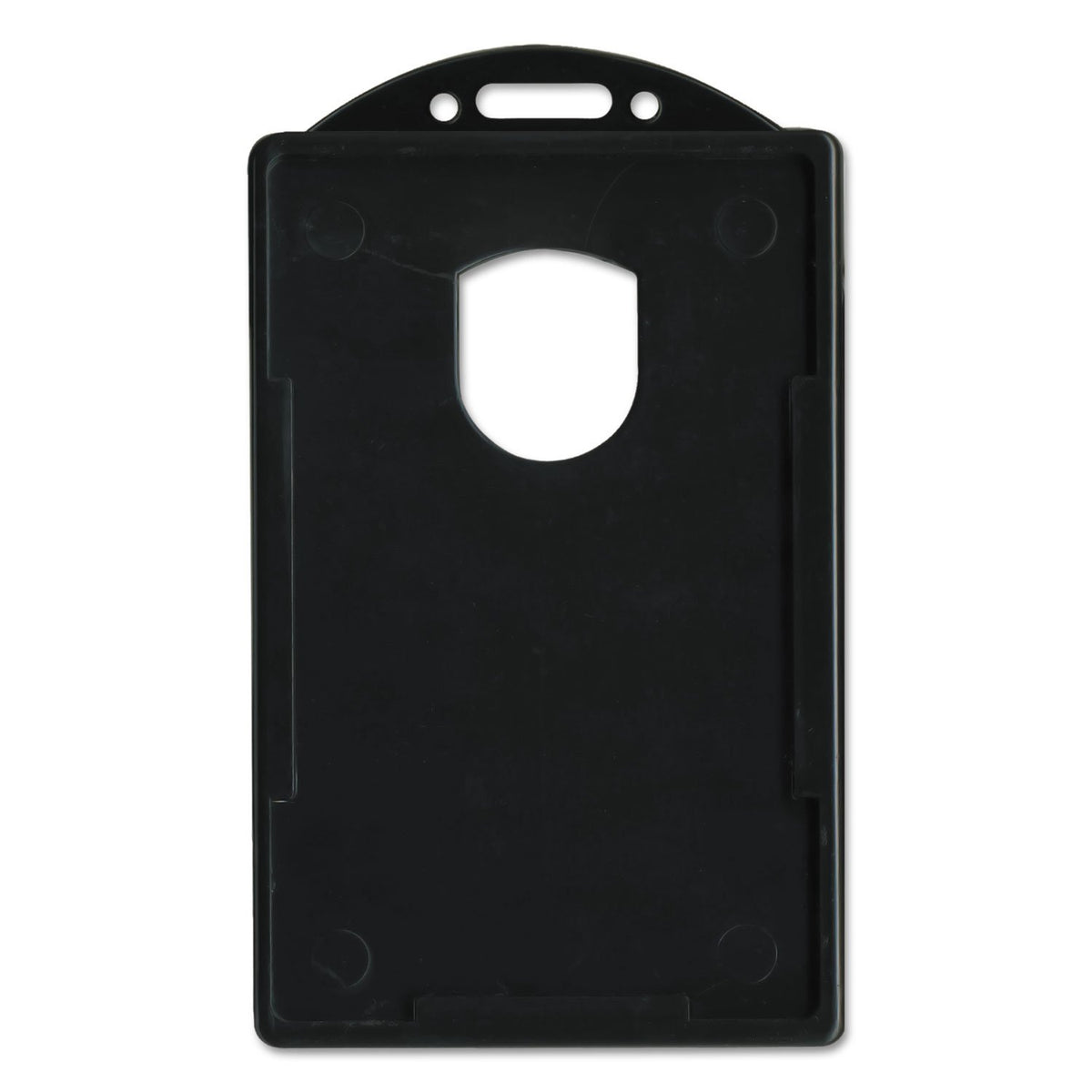 Advantus soporte para tarjeta de identificación, Horizontal, Con Capacidad Para hasta 3 - 3/8 x2 - 1/8"" tarjeta, 25 por paquete, color negro (75656), Vertical"
