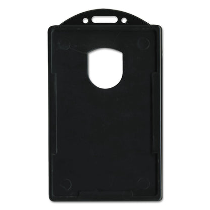 Advantus soporte para tarjeta de identificación, Horizontal, Con Capacidad Para hasta 3 - 3/8 x2 - 1/8"" tarjeta, 25 por paquete, color negro (75656), Vertical"