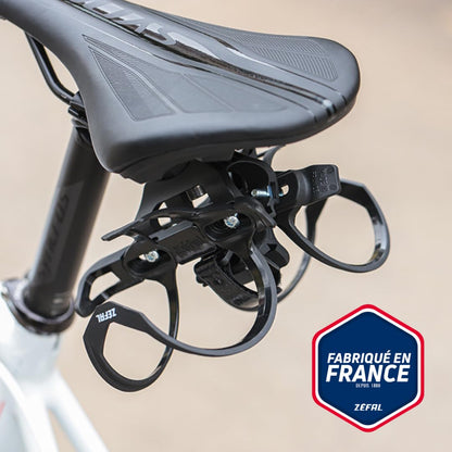 Porta Anfora ZEFAL Triatlón Tri Bottle Cage para 2 anforas y Cartucho CO2 Tecnopolímero/Compuesto Reforzado 1708