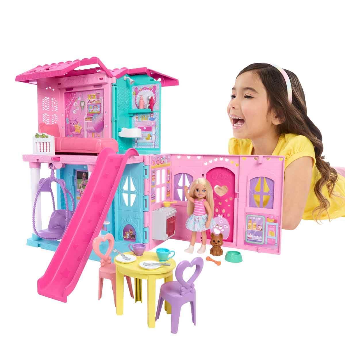 Barbie Casa de Muñecas Casa Transformable de Chelsea para niñas de 3 años en adelante
