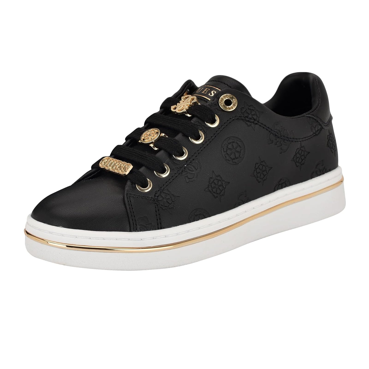 GUESS Stasey Tenis para Mujer - 25.5 cm - Negro
