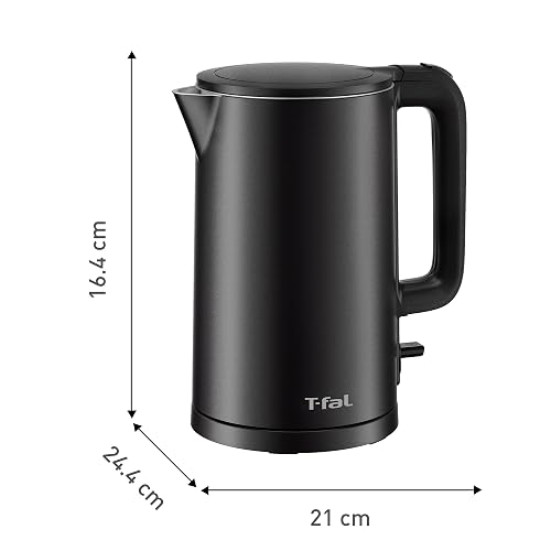 T-fal Hervidor Maxx Eléctrico de 1.5L KO1408U0 | Potencia 1350W, cuerpo seguro al tacto, base 360°, auto-apagado