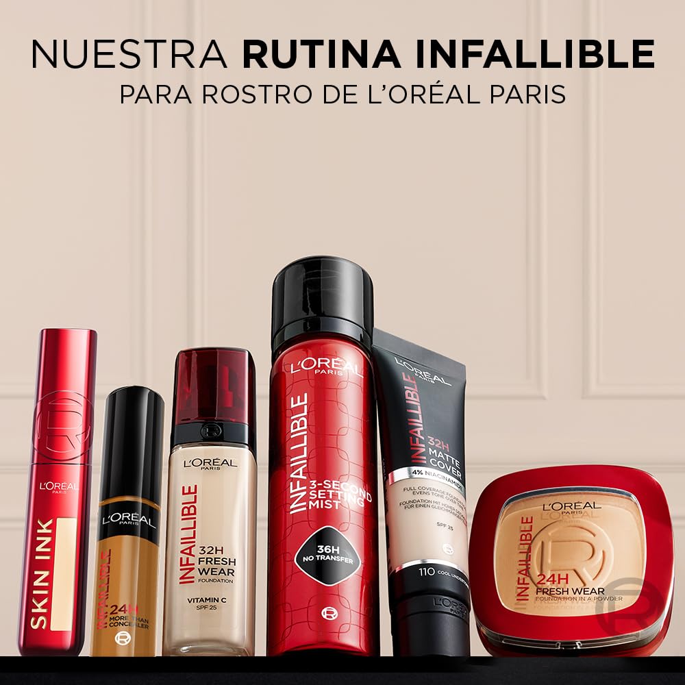 L'Oréal Paris Infallible Corrector líquido de alta cobertura, Tono 329