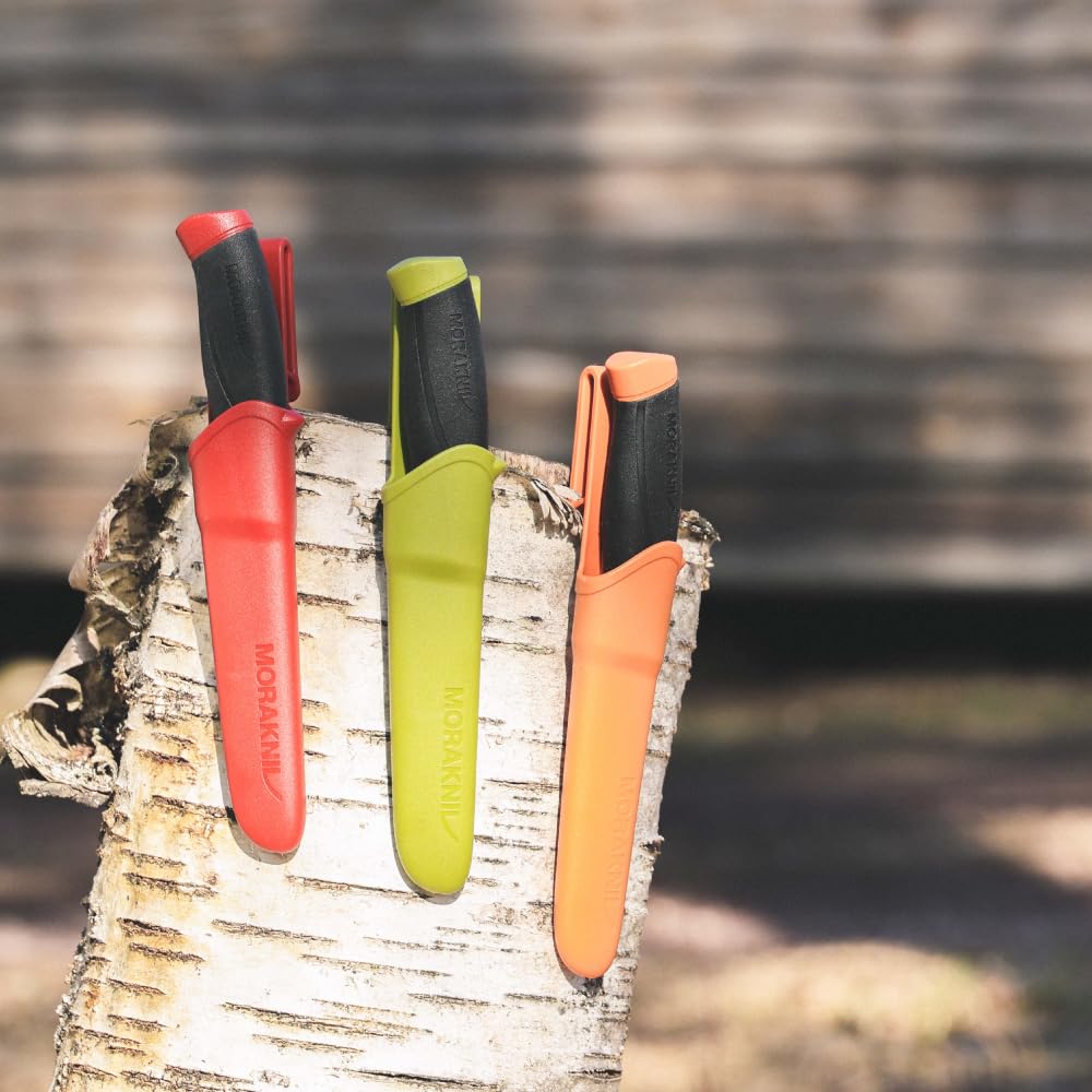 Morakniv Companion - Cuchillo para Exteriores de Hoja Fija con Hoja de Acero Inoxidable Sandvik, 10.41 cm