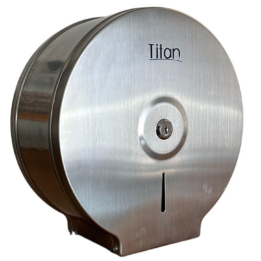 Titán Gustamar Dispensador de Papel Higiénico Institucional G- 118SS, Color Acero Inoxidable