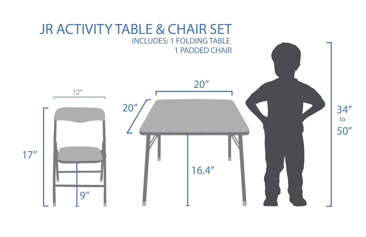 Mickey Mouse Juego de mesa y silla para niños pequeños de 24 a 48 m, incluye 1 mesa y 1 silla [exclusiva de ] Mesa: 20 pulgadas de largo x 20 pulgadas de ancho x 16.4 pulgadas de alto, silla: 12