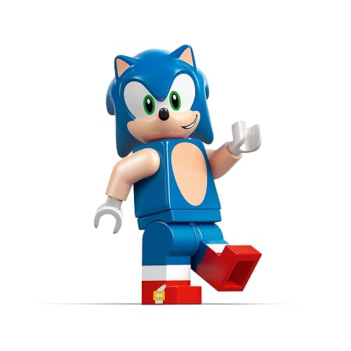LEGO Sonic The Hedgehog Sonic: Speedster Lightning – Juguete de Construcción de Auto de Carreras – Vehículo con Minifigura de Sonic para Niños y Niñas de 7 Años o Más – 77117