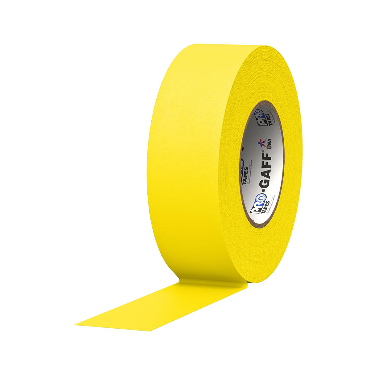 Pro Tapes Cinta Gaffer Mate con Adhesivo de Goma - 2" (Pack of 1) - Amarillo